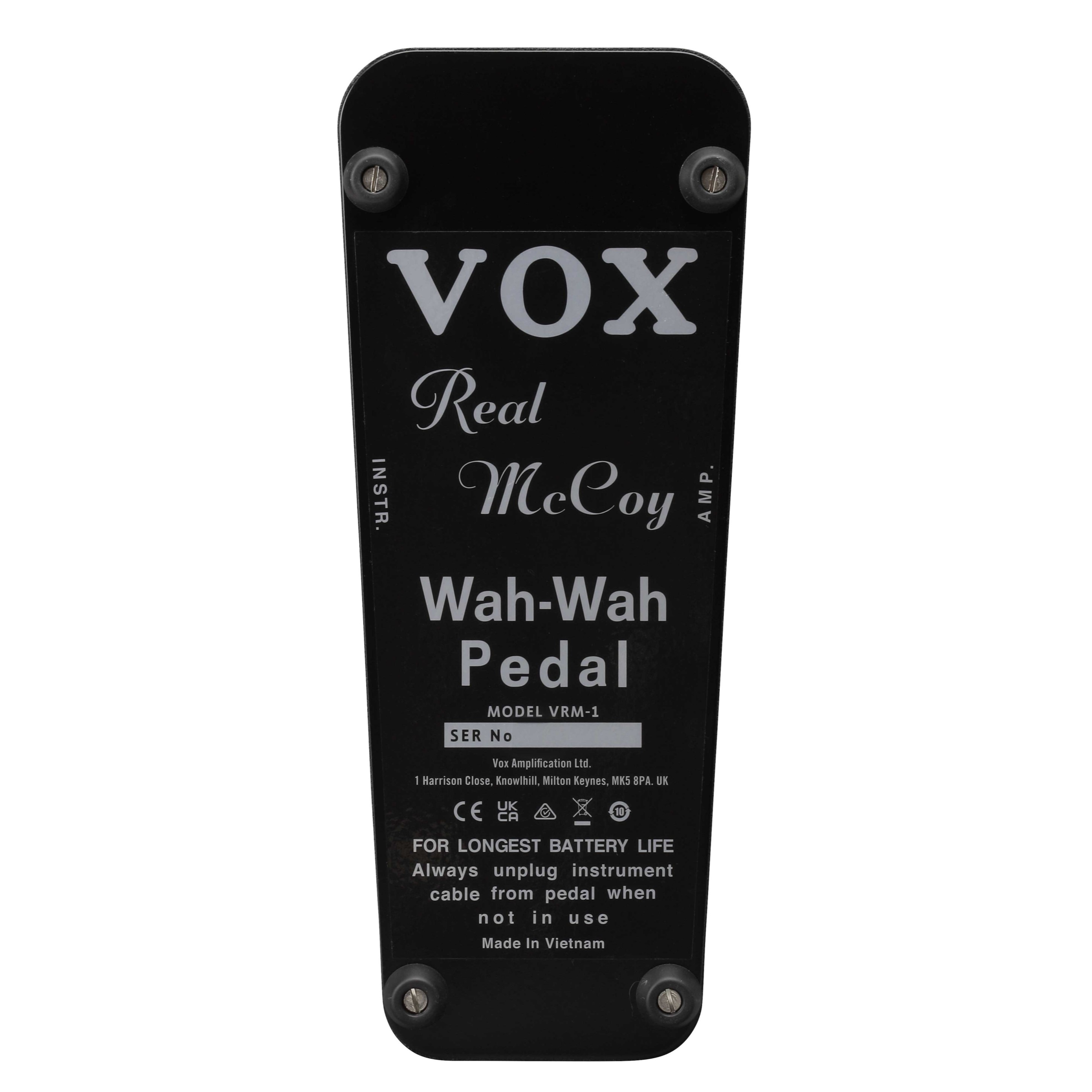 VOX Real McCoy 복스 와우 페달 와와 기타 이펙터 VRM-1 - 상세 이미지 3