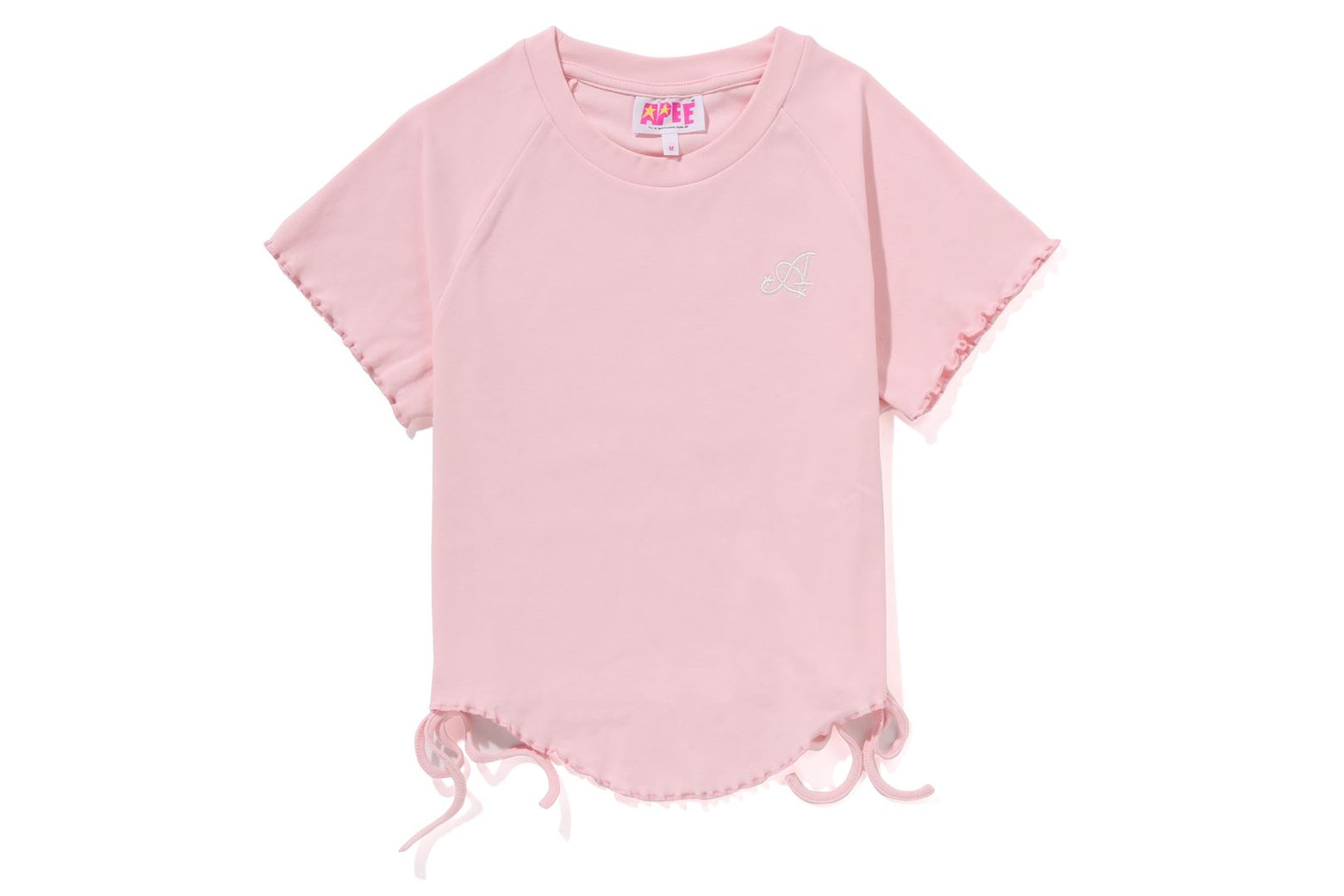 베이프 우먼즈 반팔티 SELF TIE RAGLAN TOP CK20-209-017 - 상세 이미지 2