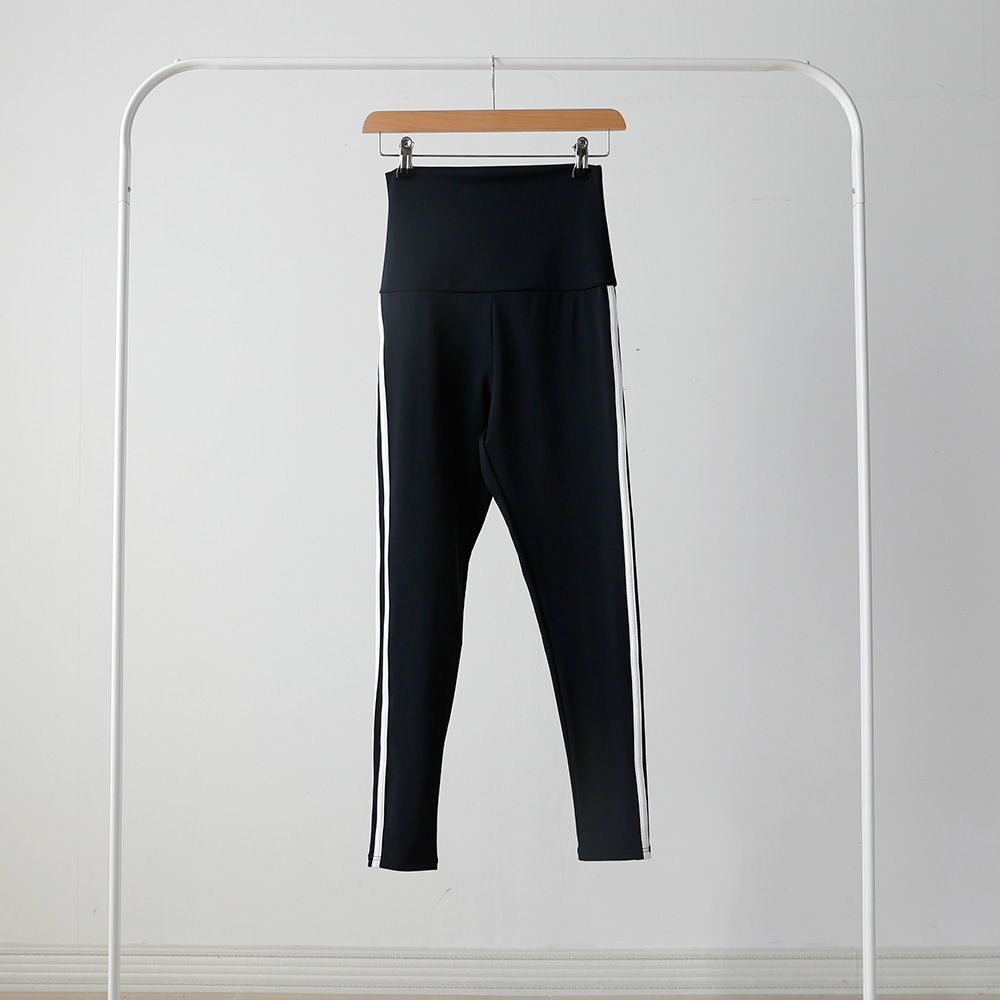 [M-2XL] 하이웨스트 커버업 투라인 빅사이즈 워터레깅스(black)/비치레깅스/비치웨어/수영복레깅스/빅사이즈워터레깅스/래쉬가드레깅스/빅사이즈래쉬가드/하이웨스트레깅스 상세 이미지 5