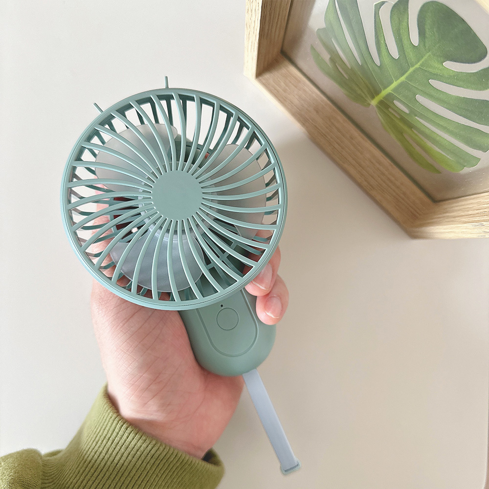 1+1 휴대용 선풍기 접이식 손풍기 미니 손선풍기 저소음 탁상겸용 이미지 6
