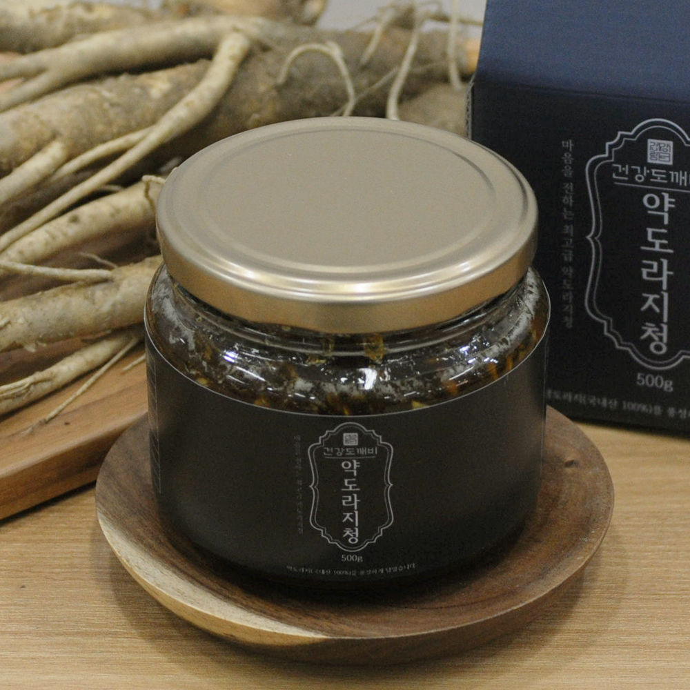 국산 4년근 약도라지 부모님 선물 수제 도라지청 건강도깨비 약도라지청 500g 이미지 6