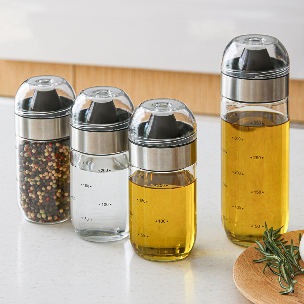 내열유리 소스통 유리 오일병 소스 양념통 밀폐 참기름병 250ml