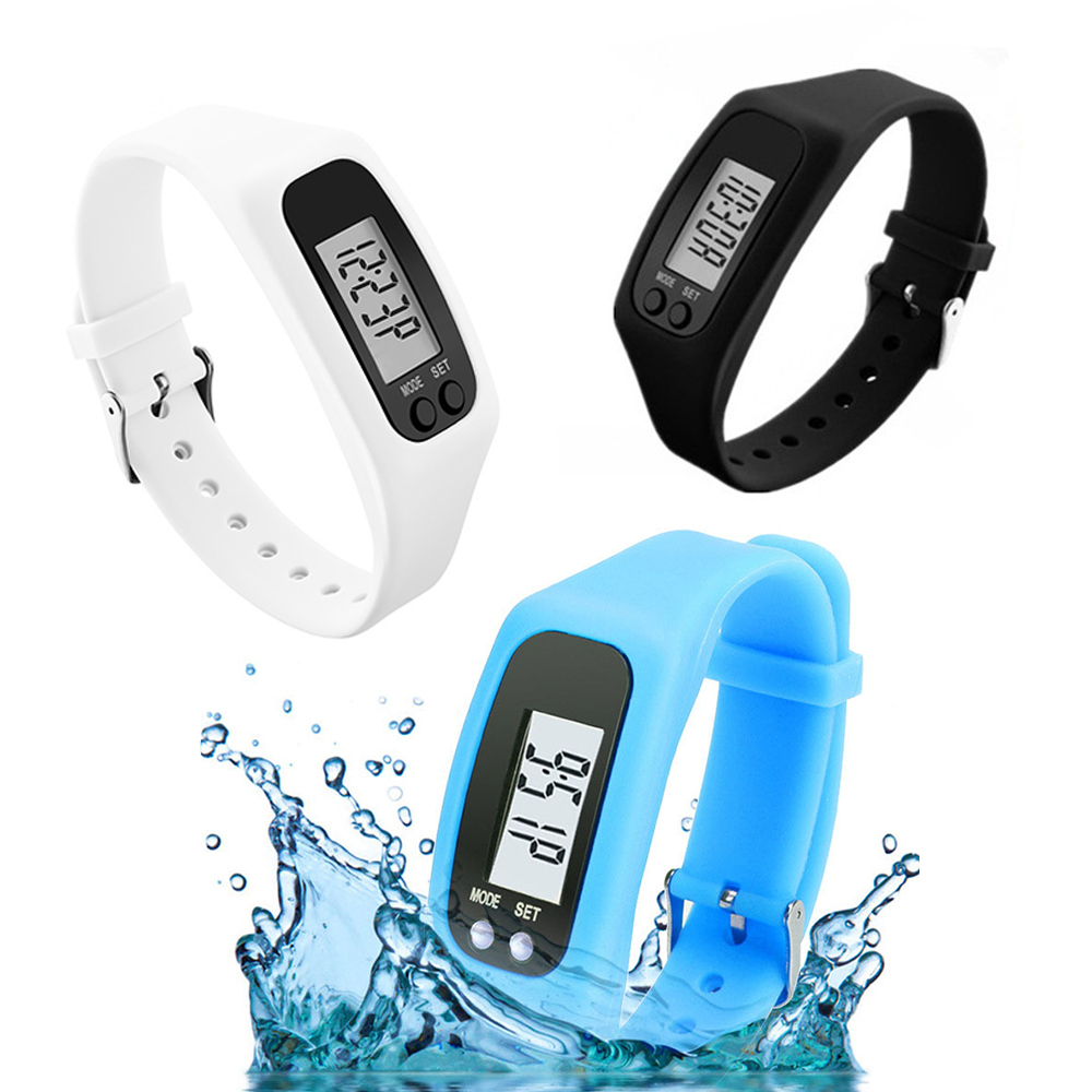 스마트 만보기 만보계 실리콘 런닝 조깅 운동 스포츠 전자 디지털 시계 팔찌 칼로리 이동 거리 걸음수