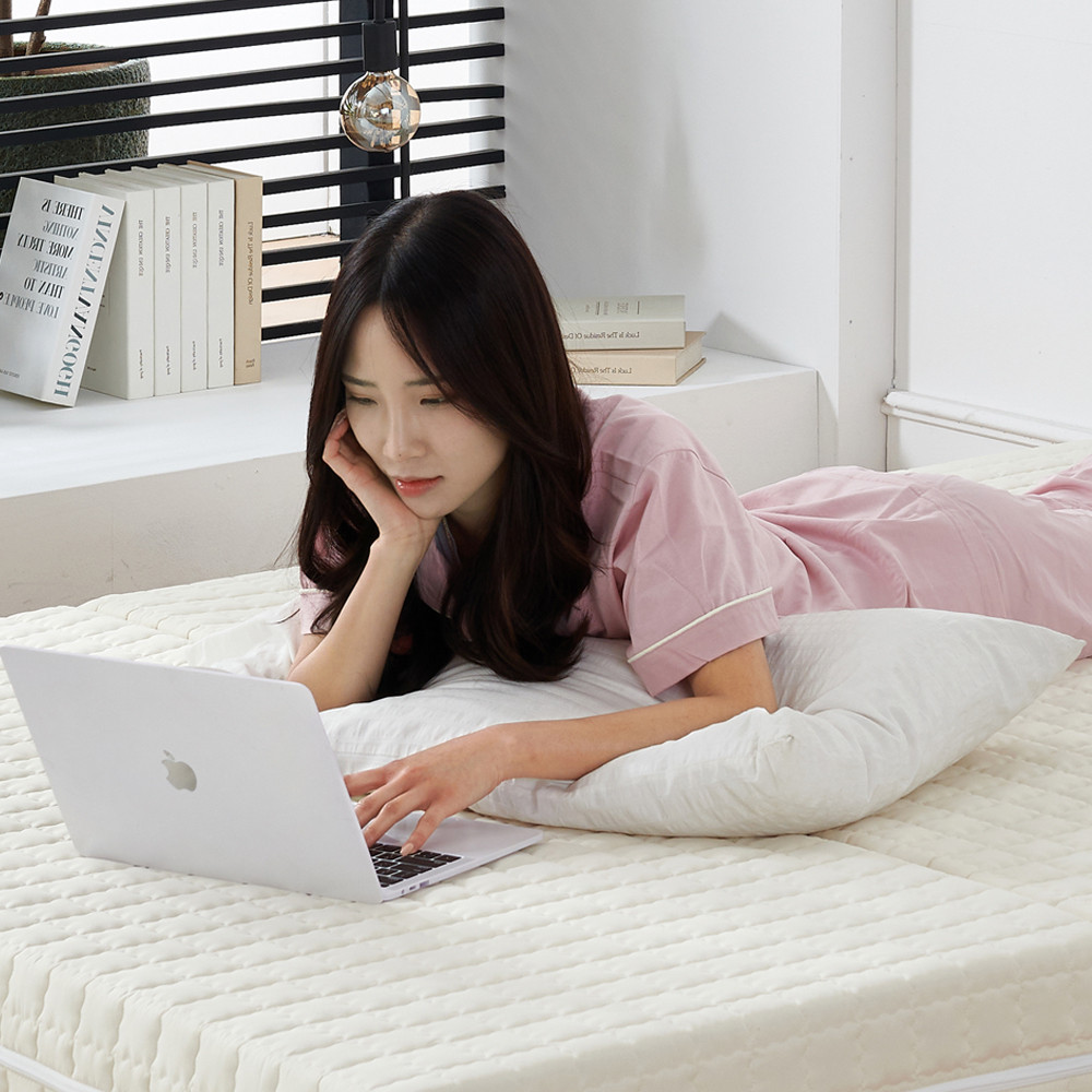 탄탄한 허리에 좋은 매트리스 3단 접이식 침대 토퍼 1인용 바닥 수면매트 5cm MS