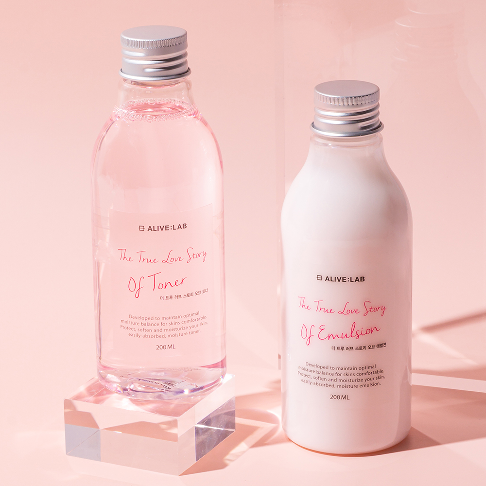 얼라이브랩 더 트루 러브 스토리 오브 토너 200ml X 에멀전 200ml 로즈워터세트 - 메인 이미지