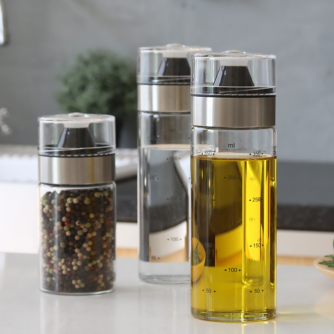 내열유리 양념 소스통 참기름 오일병 간장병 250ml 2p 이미지 6
