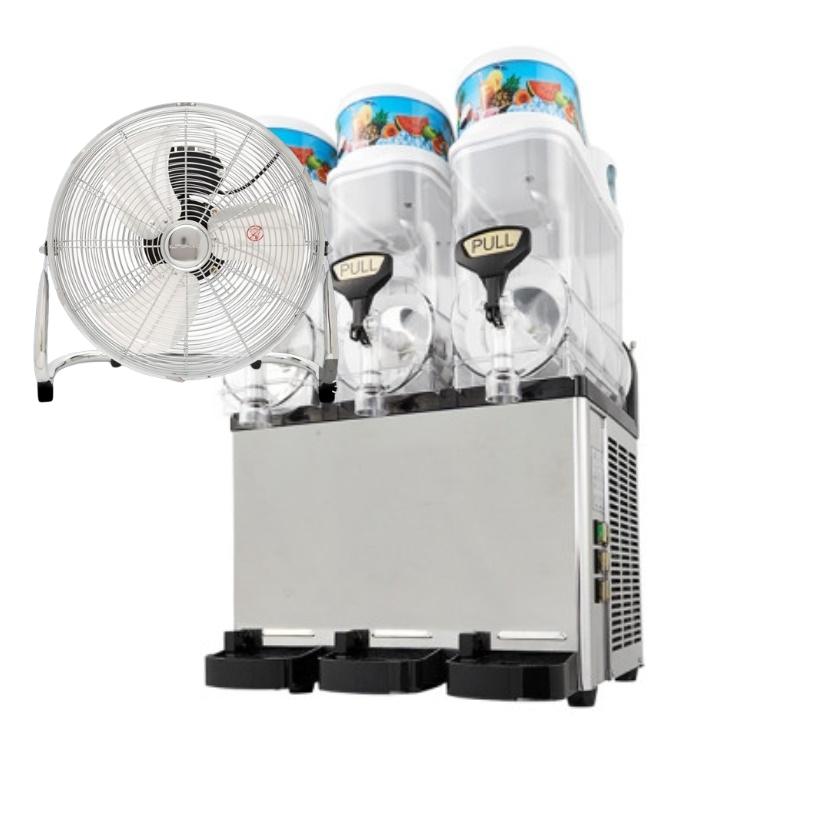 3구 슬러시 메이커 레인보우 슬러쉬 머신 영업용 스무디 기계 슬러시기