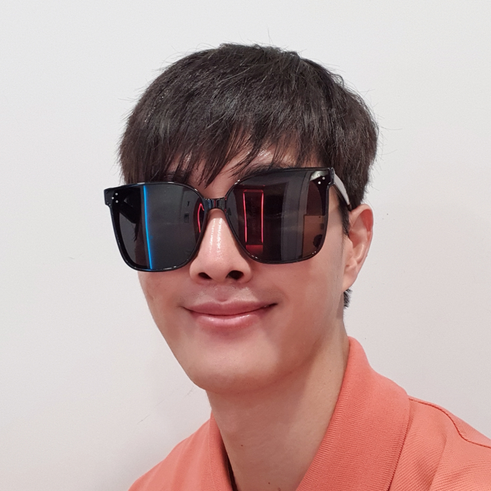 알큰 UV400 대두 얼굴 큰 사람 커플 자외선 차단 블랙 선글라스