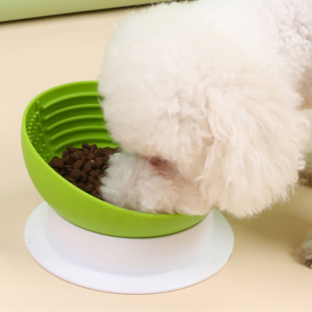 아넷브러쉬 강아지 실리콘 슬로우 식기 애완동물 밥그릇