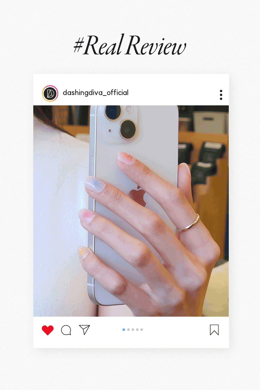 Dashing Diva Glaze Icing Sherbet Luminous Marble GIF