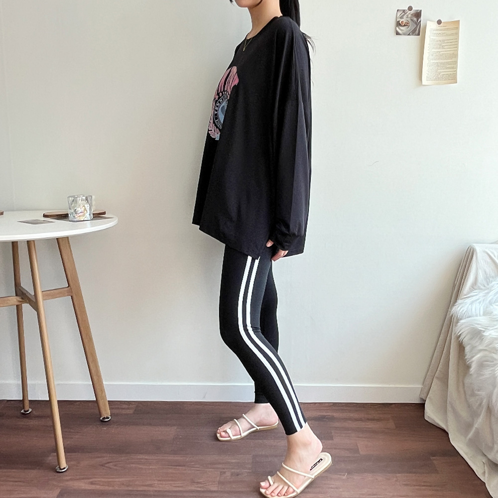 [M-2XL] 하이웨스트 커버업 투라인 빅사이즈 워터레깅스(black)/비치레깅스/비치웨어/수영복레깅스/빅사이즈워터레깅스/래쉬가드레깅스/빅사이즈래쉬가드/하이웨스트레깅스 상세 이미지 21