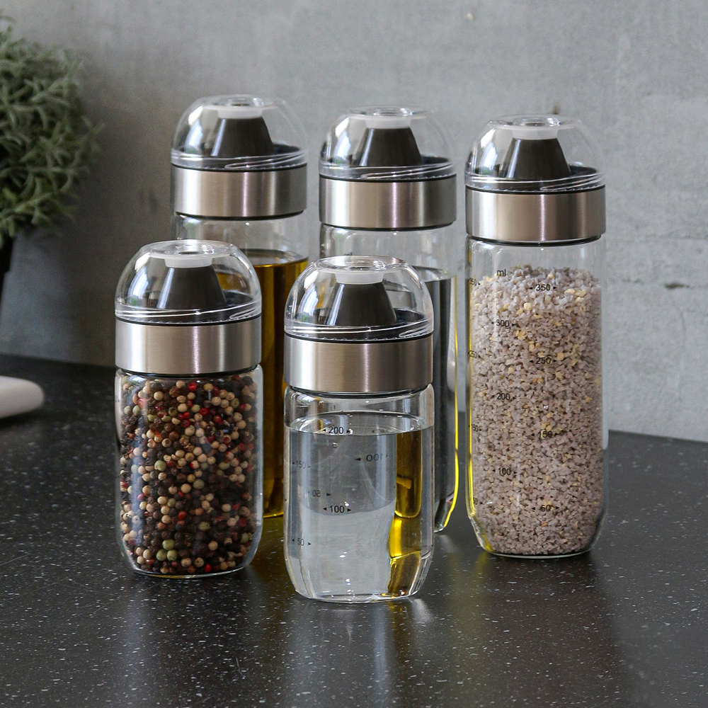 내열유리 소스통 유리 오일병 소스 양념통 밀폐 참기름병 250ml
