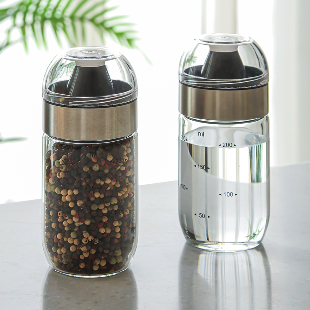 내열유리 소스통 유리 오일병 소스 양념통 밀폐 참기름병 250ml