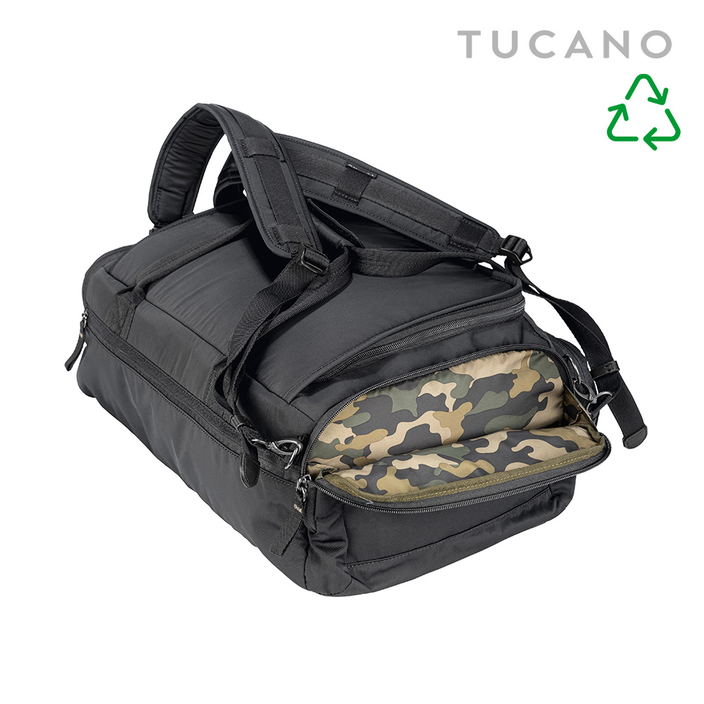 [eco에디션] 투카노 Tucano 데저트 보스턴백 배낭 해외여행가방 (블랙) - 상세 이미지 4