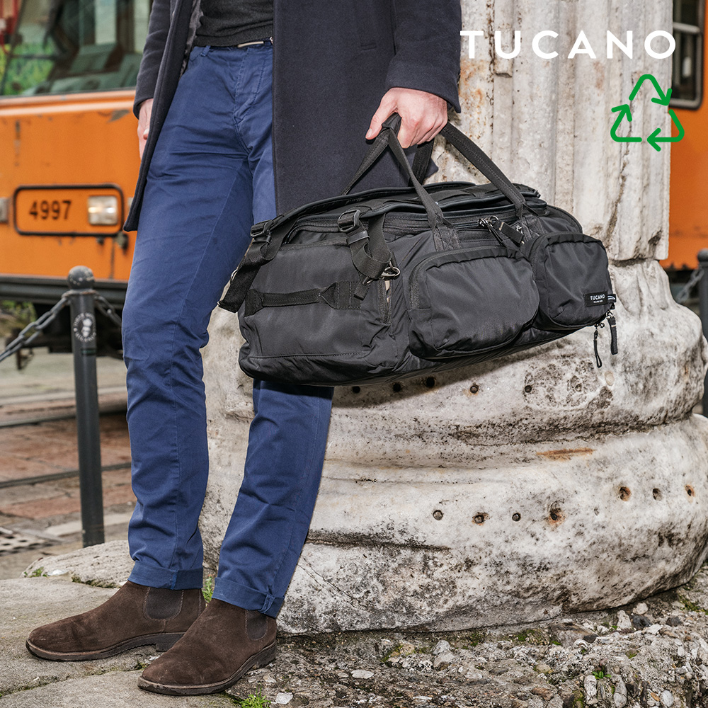 [eco에디션] 투카노 Tucano 데저트 보스턴백 배낭 해외여행가방 (블랙) 이미지 6