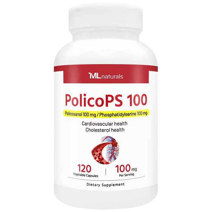 마이라이프 내추럴스 폴리코PS 100 폴리코사놀 + 포스파티딜세린 100mg 120야채캡슐 - 메인 이미지