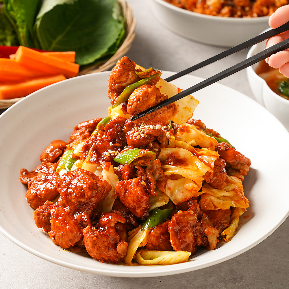 홍익상회 춘천 홍익 닭갈비 국내산 닭고기 캠핑 음식 500g, 1개