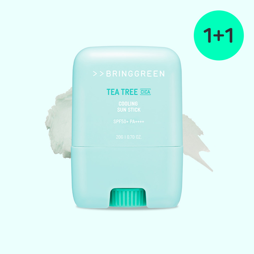 브링그린 티트리 시카 쿨링 선스틱 20g 1+1 / SPF50+ PA++++