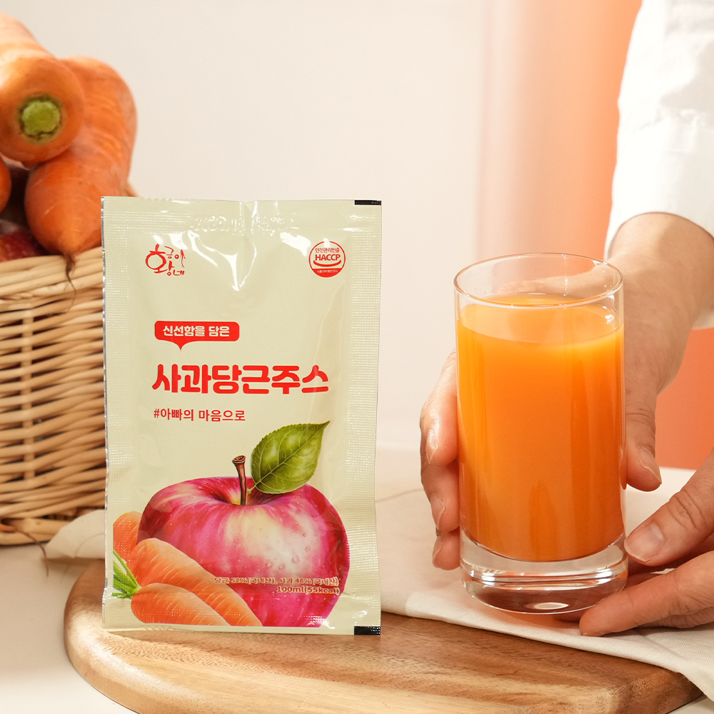 사과당근주스 제주당근 CA 주스 100ml 30포 - 상세 이미지 5
