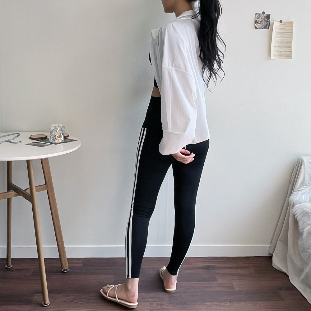 [M-2XL] 하이웨스트 커버업 투라인 빅사이즈 워터레깅스(black)/비치레깅스/비치웨어/수영복레깅스/빅사이즈워터레깅스/래쉬가드레깅스/빅사이즈래쉬가드/하이웨스트레깅스 상세 이미지 10