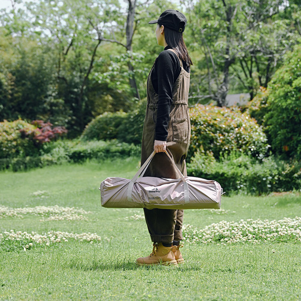 블랙 코팅 대형 타프 폴대 세트 캠핑 핵사 ST 렉타 사각 실버코팅 베이지 3m