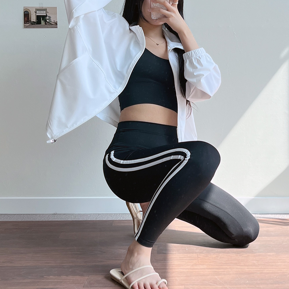[M-2XL] 하이웨스트 커버업 투라인 빅사이즈 워터레깅스(black)/비치레깅스/비치웨어/수영복레깅스/빅사이즈워터레깅스/래쉬가드레깅스/빅사이즈래쉬가드/하이웨스트레깅스 상세 이미지 6