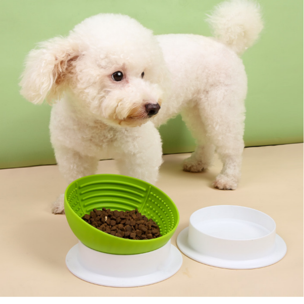 아넷브러쉬 강아지 실리콘 슬로우 식기 애완동물 밥그릇