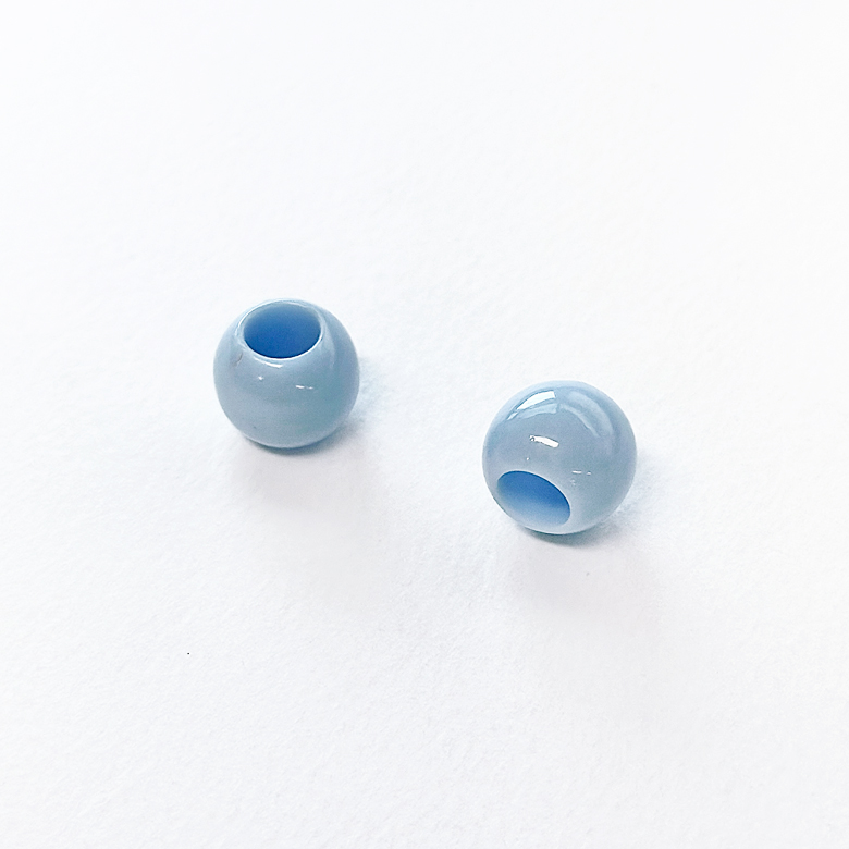 (40g) 13mm 컬러 구멍큰 구슬 비즈 컬러랜덤 (내경7mm) - 상세 이미지 4