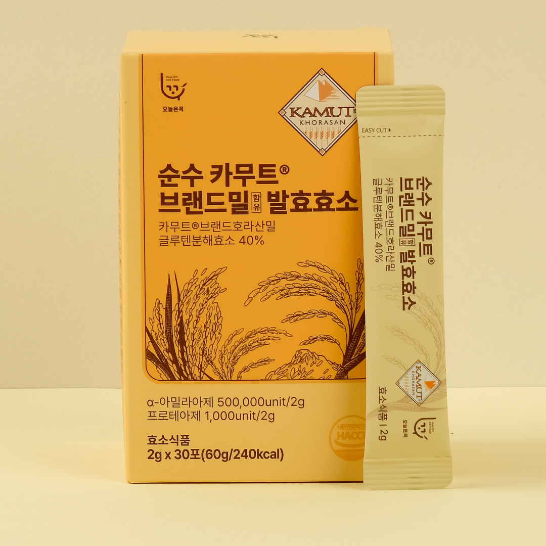 오늘은꼭 순수 카무트효소 1박스(30포) 소화효소 골드 효소제 카뮤트