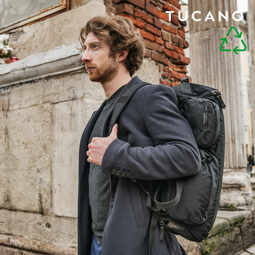 [eco에디션] 투카노 Tucano 데저트 보스턴백 배낭 해외여행가방 (블랙) - 상세 이미지 5