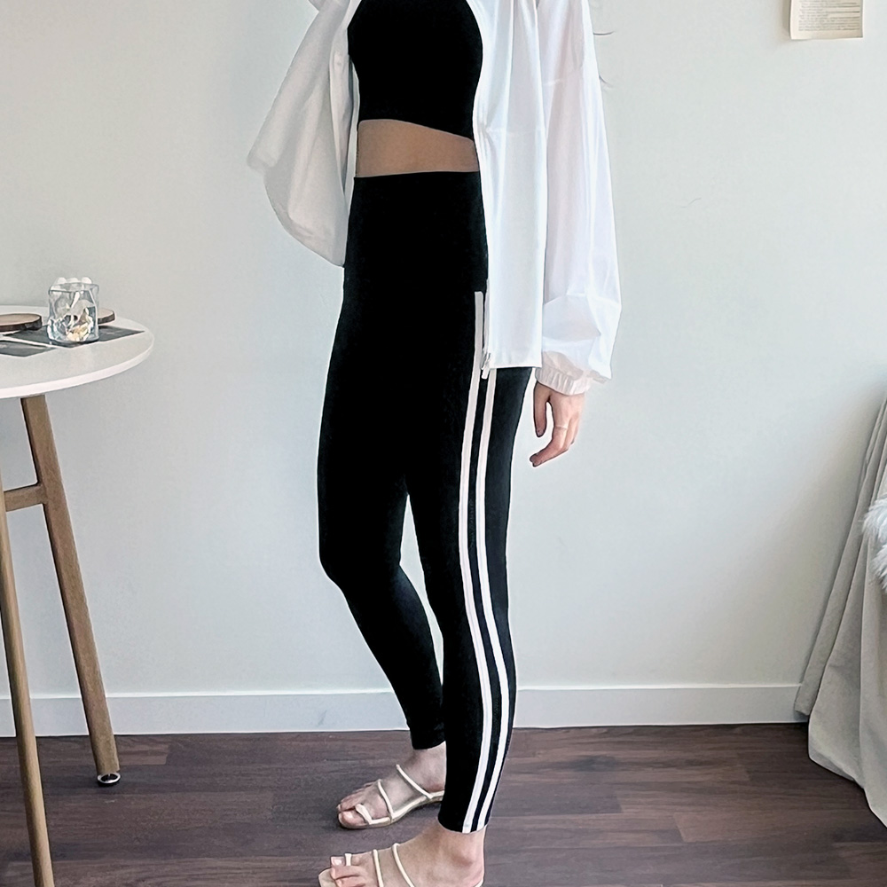 [M-2XL] 하이웨스트 커버업 투라인 빅사이즈 워터레깅스(black)/비치레깅스/비치웨어/수영복레깅스/빅사이즈워터레깅스/래쉬가드레깅스/빅사이즈래쉬가드/하이웨스트레깅스 상세 이미지 16
