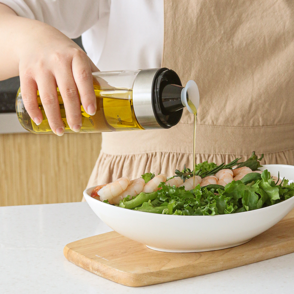 내열유리 소스통 유리 오일병 소스 양념통 밀폐 참기름병 250ml