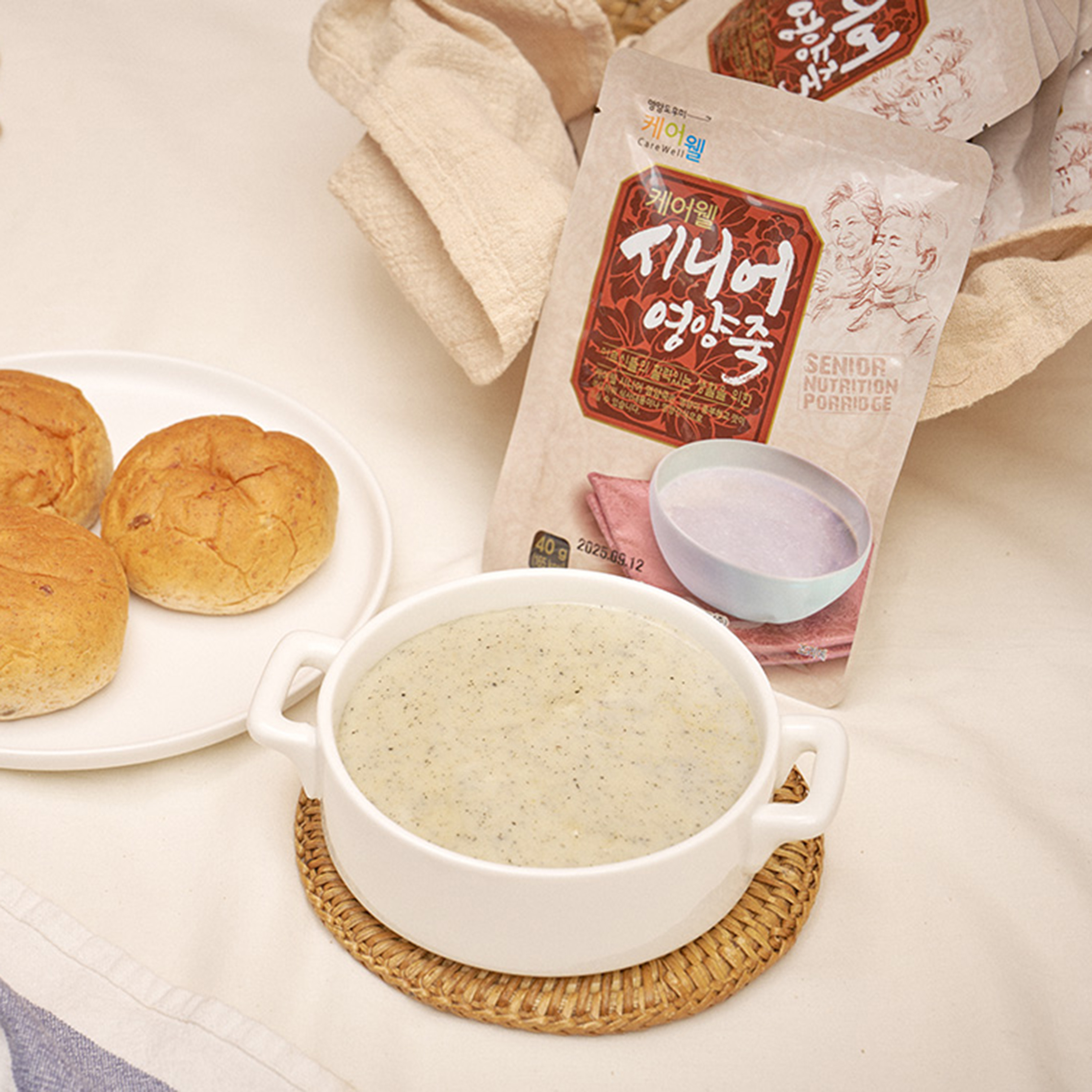 [본사] 케어웰 시니어 영양죽 1박스 30포 어르신 환자영양죽 노인영양식 식사대용 건강식 - 상세 이미지 3