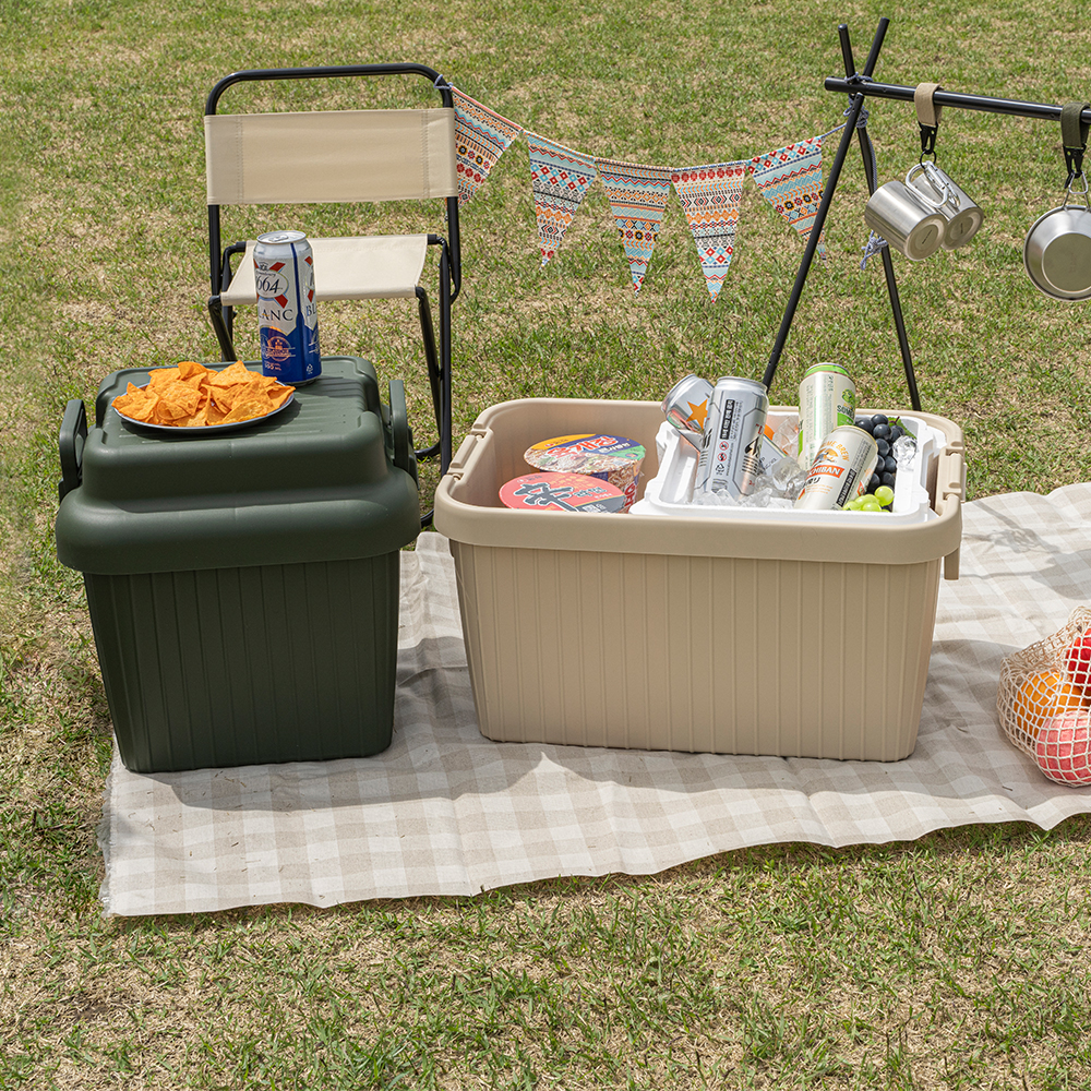 [도착보장] 트래블 캠핑 쿨러 보온 보냉 스티로폼 박스 낚시 차량용 아이스 박스 중형 1개