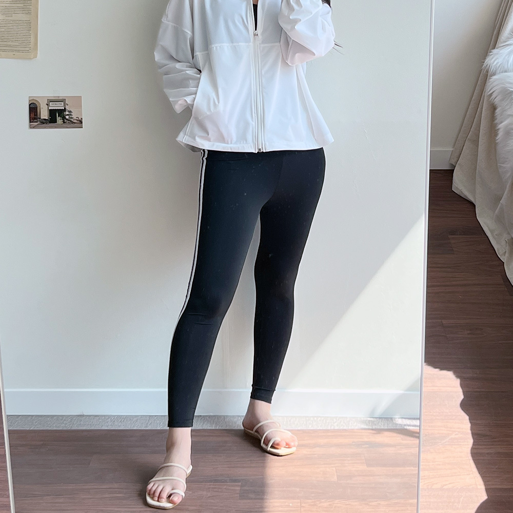 [M-2XL] 하이웨스트 커버업 투라인 빅사이즈 워터레깅스(black)/비치레깅스/비치웨어/수영복레깅스/빅사이즈워터레깅스/래쉬가드레깅스/빅사이즈래쉬가드/하이웨스트레깅스 상세 이미지 8