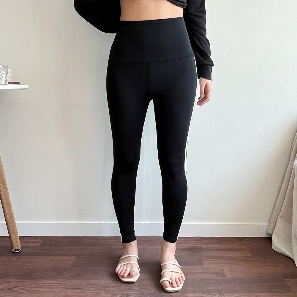 [M-2XL] 하이웨스트 커버업 투라인 빅사이즈 워터레깅스(black)/비치레깅스/비치웨어/수영복레깅스/빅사이즈워터레깅스/래쉬가드레깅스/빅사이즈래쉬가드/하이웨스트레깅스 상세 이미지 20
