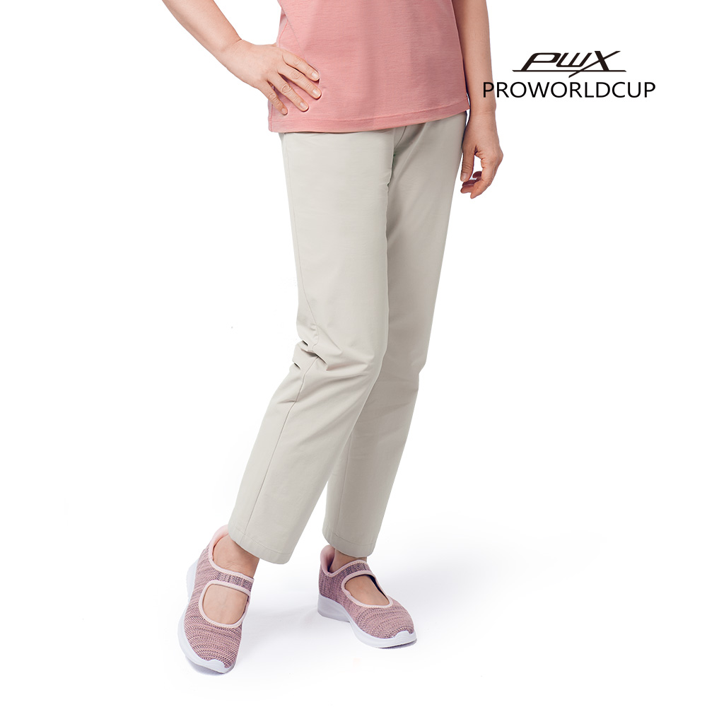 [PWX][A]B224-7623-25 여성 냉감 슬랙스 벨트형 팬츠 - 상세 이미지 2