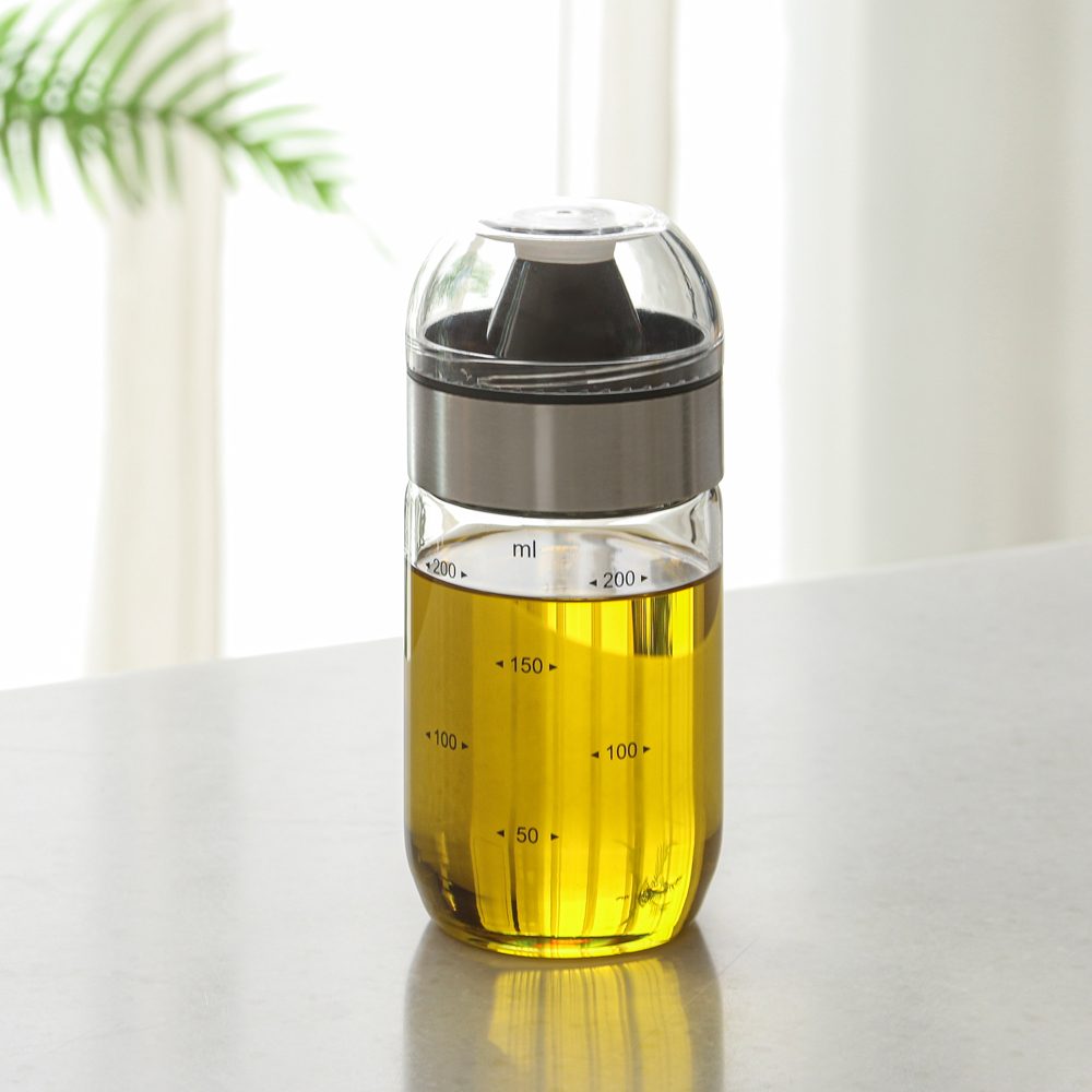내열유리 소스통 유리 오일병 소스 양념통 밀폐 참기름병 250ml