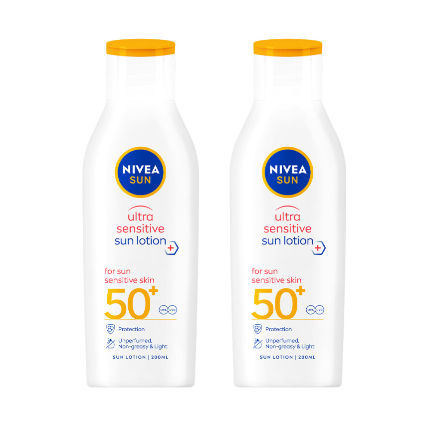 니베아 선 더마 센서티브 스킨 선 로션 200ml X 2개 (SPF50+/PA++++) 사진 4