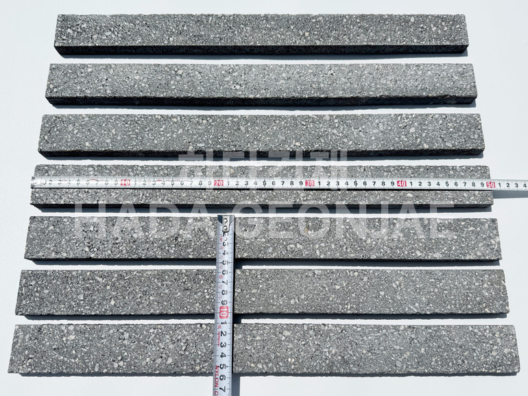 모노타일 500x45x17T 블랙 / 하다건재 와이드벽돌타일