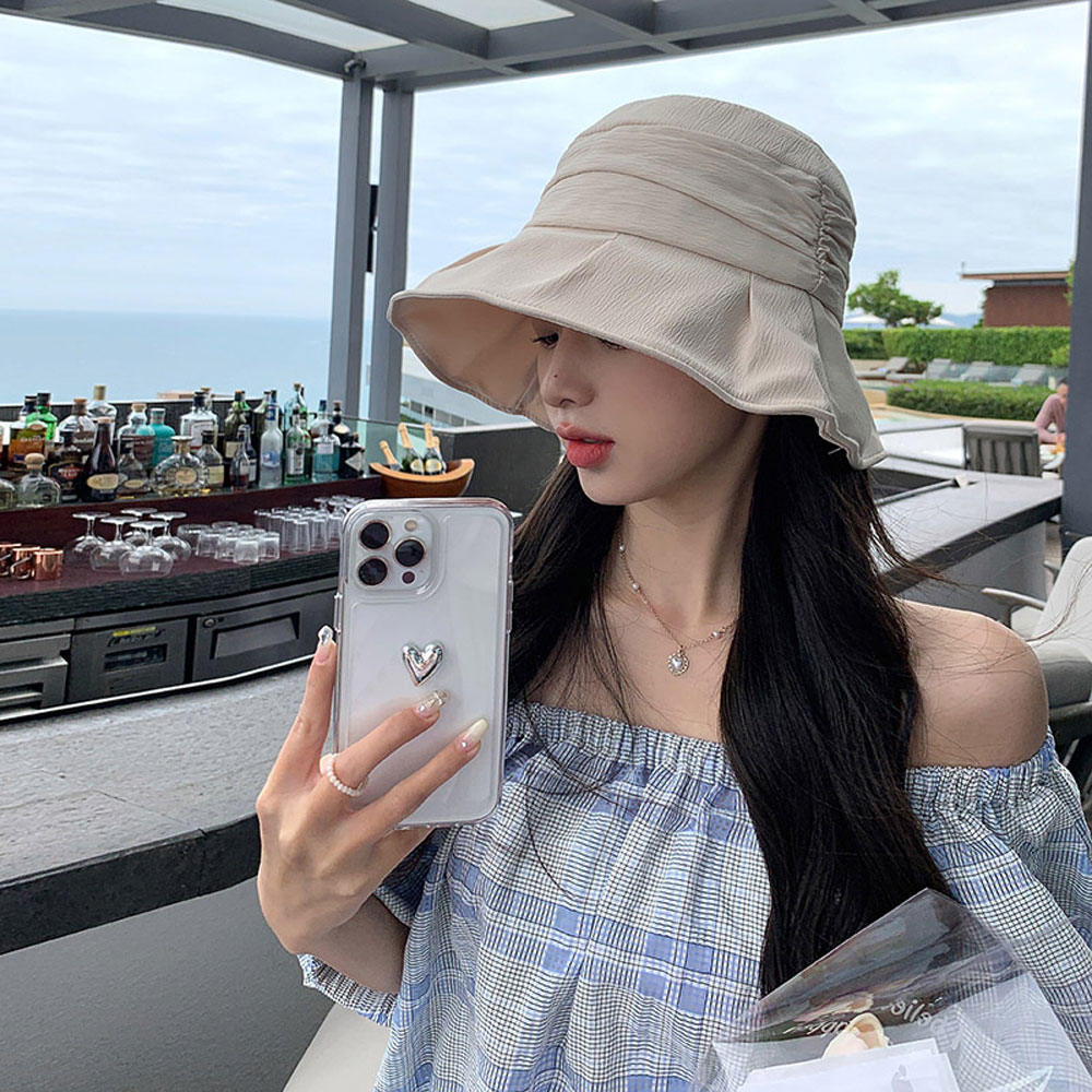 버킷햇 여름 여성 사파리 모자 휴양지 린넨 벙거지 이미지 8