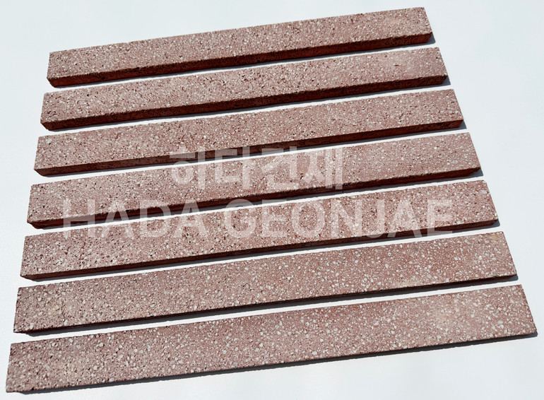 모노타일 500x45x17T 레드 / 하다건재 와이드벽돌타일