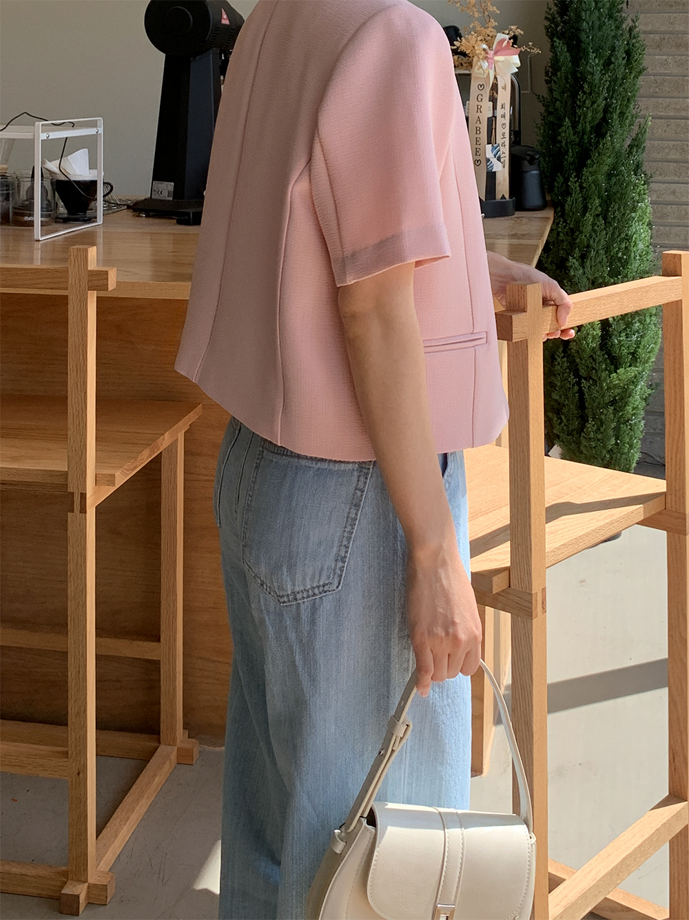 [키작녀][MADE]로빈 라운드 반팔 트위드 자켓[3color] 상세 이미지 85