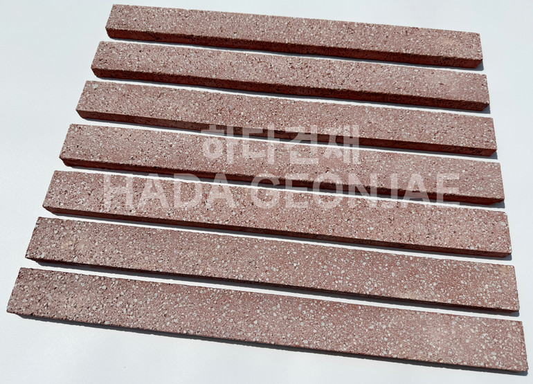 모노타일 500x45x17T 레드 / 하다건재 와이드벽돌타일