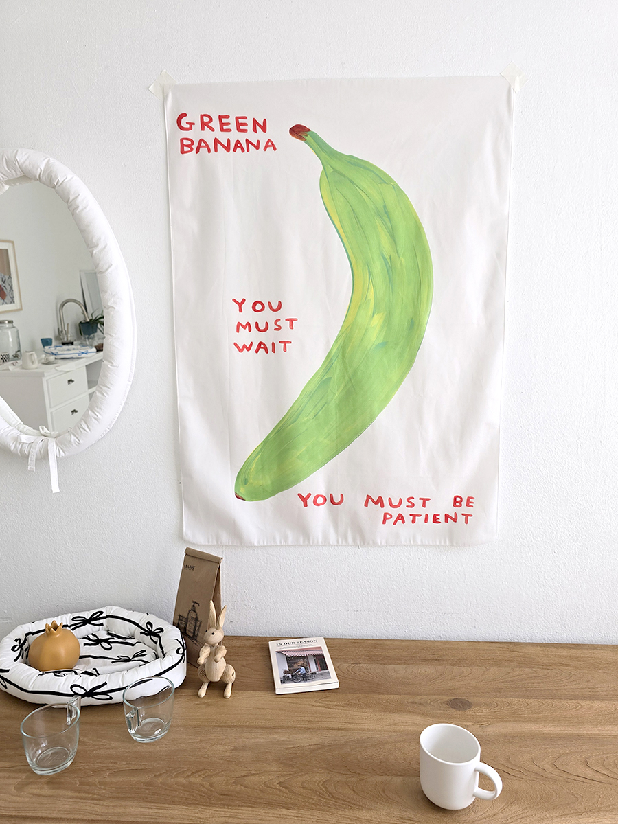 블랑쉬 그린 바나나 패브릭 포스터 벽걸이 벽장식 바란스 70x100