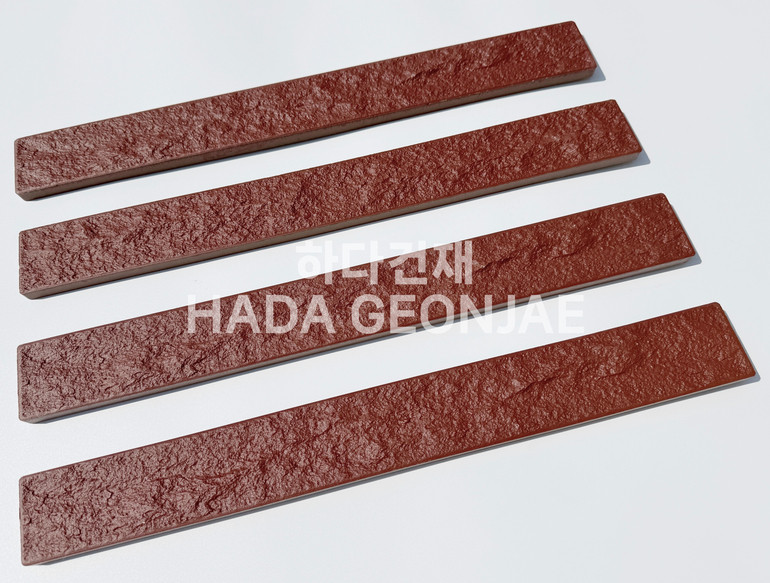 혹두기롱타일 440x50x13T 레드(적밤색) / 하다건재 세라믹타일