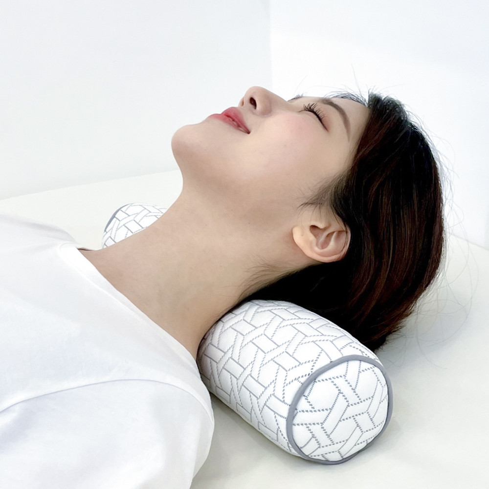 집앤콕 메밀 경추베개 경추 목베개 냉감 목디스크 일자목 거북목베개 화이트그레이