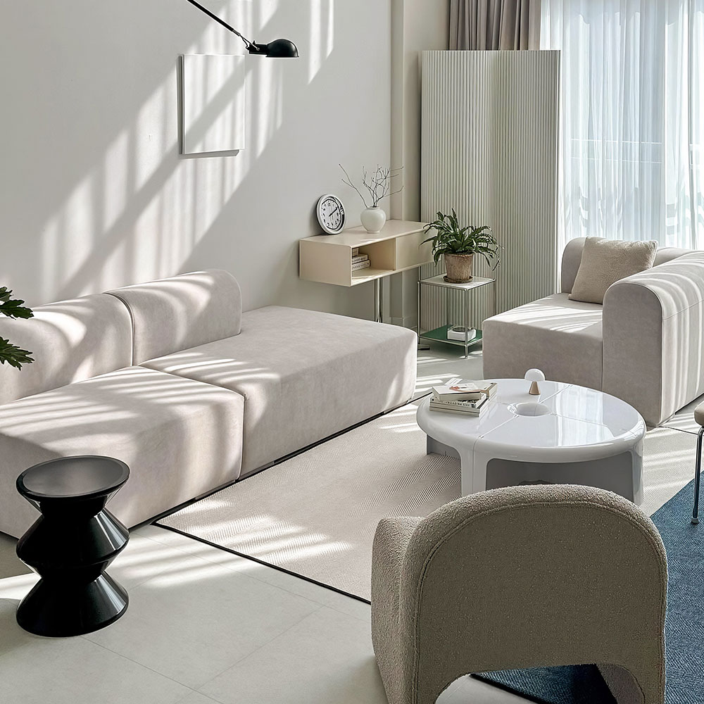 반트 푸딩 모듈 4.5인 B형 카우치 패브릭소파