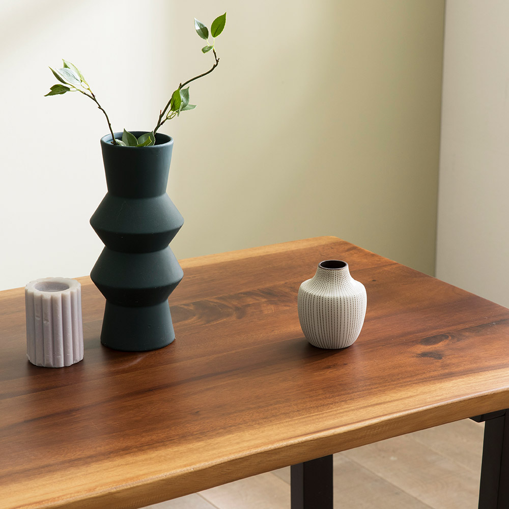 장인가구 에픽 로즈우드 원목 우드슬랩 고재 엔틱 테이블 4인 식탁세트 (벤치1+의자2)