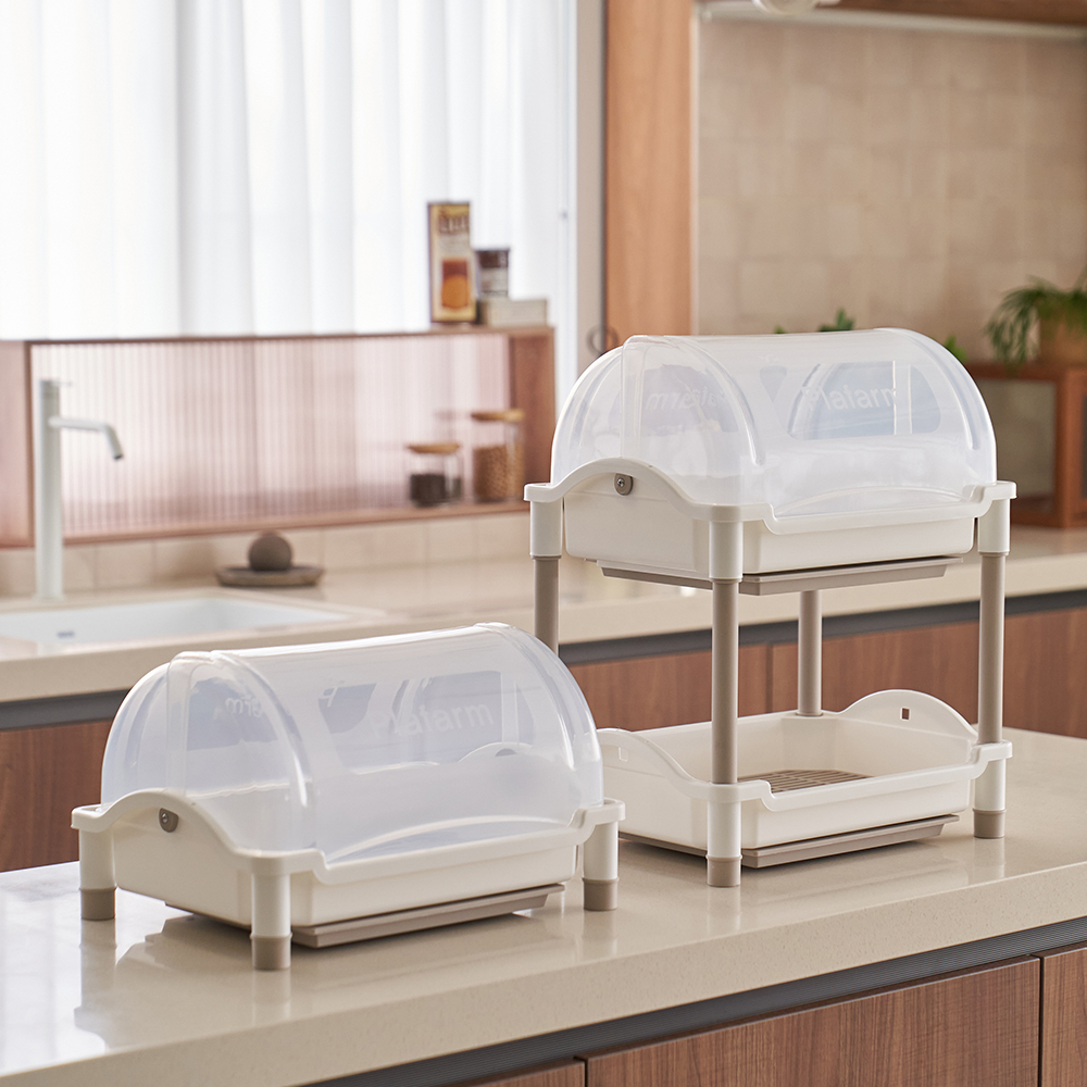 뉴코코맘 젖병보관함 2단 뚜껑 젖병 건조대 이유식기 건조대